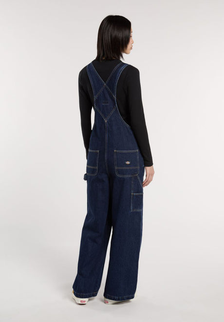 Mechanic Bib darkindigo Rueckenansicht