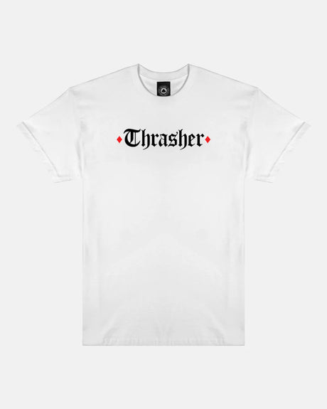 Thrasher x Spitfire - The End Oath T-Shirt white – Vorderansicht