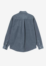 Madison Cord Shirt angelite-angelite Rueckenansicht