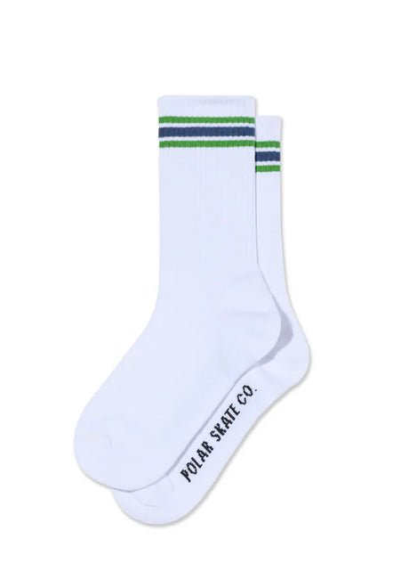 Rib Stripes white-green-blue Vorderansicht