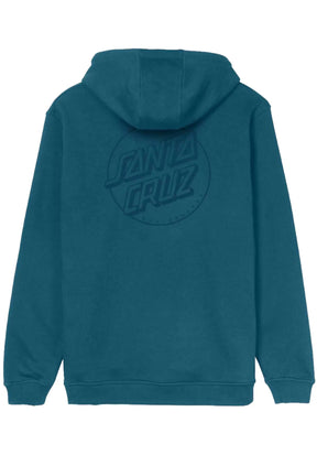 Tonal Opus Dot Stripe Hood darkteal Vorderansicht