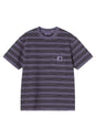 W' S/S Hanson Pocket hansonwstripe-lokers-garmentdyed Vorderansicht