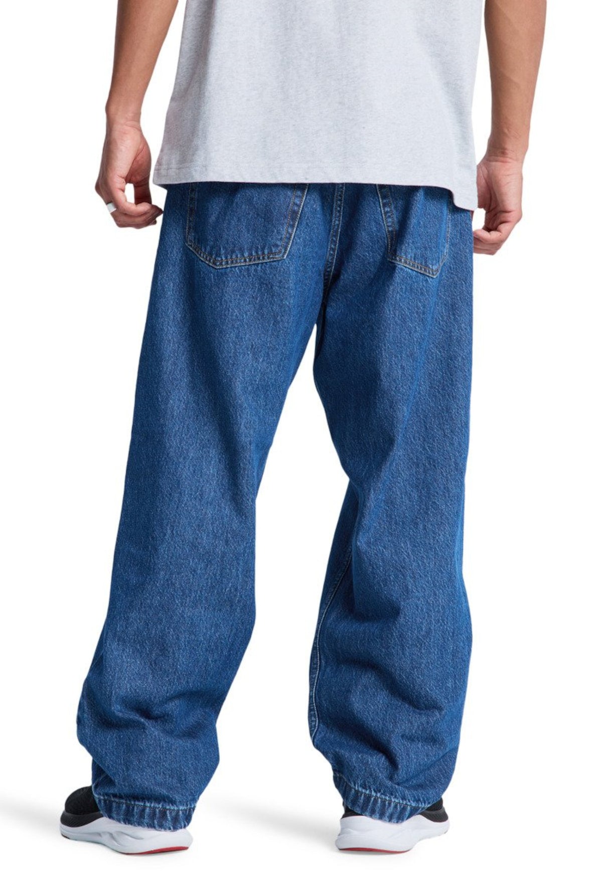Baggy Denim stoneindigo Rueckenansicht
