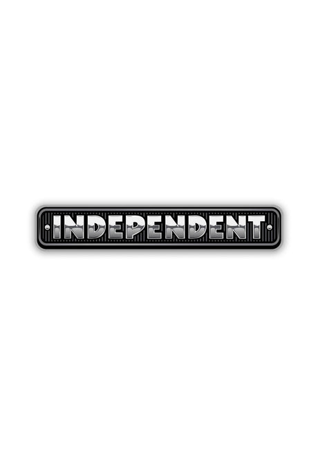 Independent Chrome Bar Vinyl Sticker diverser Artikel clear – Vorderansicht
