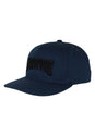 Mono Logo 5-Panel Structured Snapback navy Vorderansicht