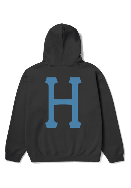 HUF Classic H Hoodie black – Vorderansicht