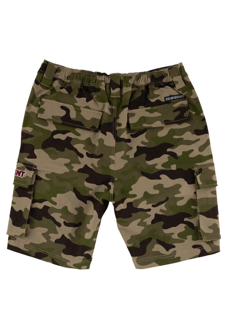 Groundwork Cargo Shorts camo Rueckenansicht