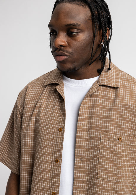 Pit beige-checked Rueckenansicht