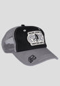 Passport Packers Trucker Strapback black-steel Vorderansicht