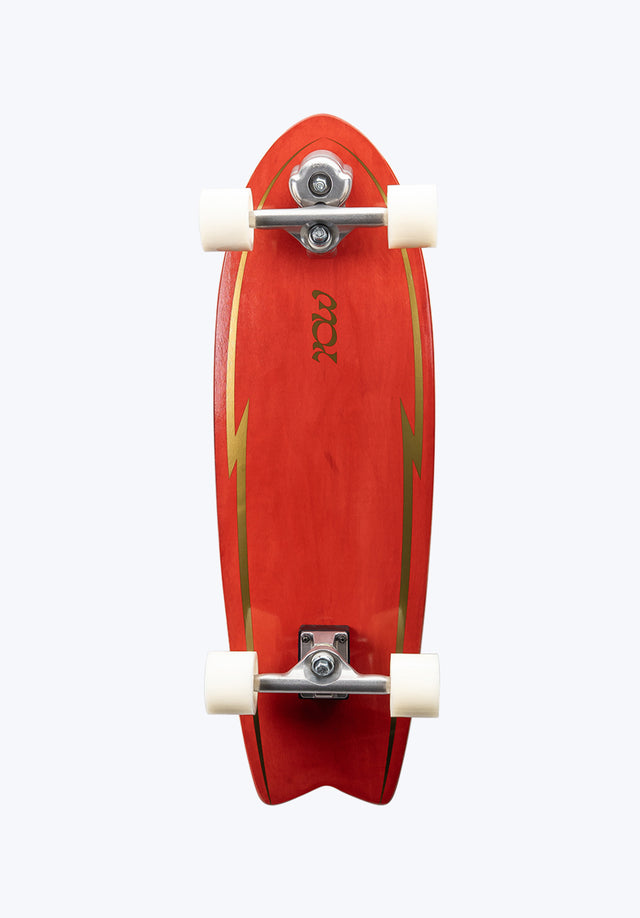 Pipe Power Surfing 32 Surfskate red Vorderansicht