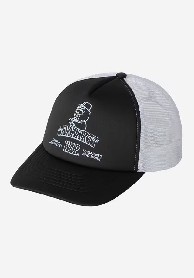 Sandwich Trucker Cap black Vorderansicht