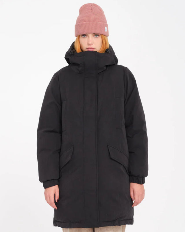 Sleepi Puff Up Parka black Vorderansicht