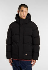 Eagleville Hooded Puffer black Vorderansicht