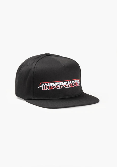 Barhouse Ripped 5-Panel Snapback Structured black Vorderansicht