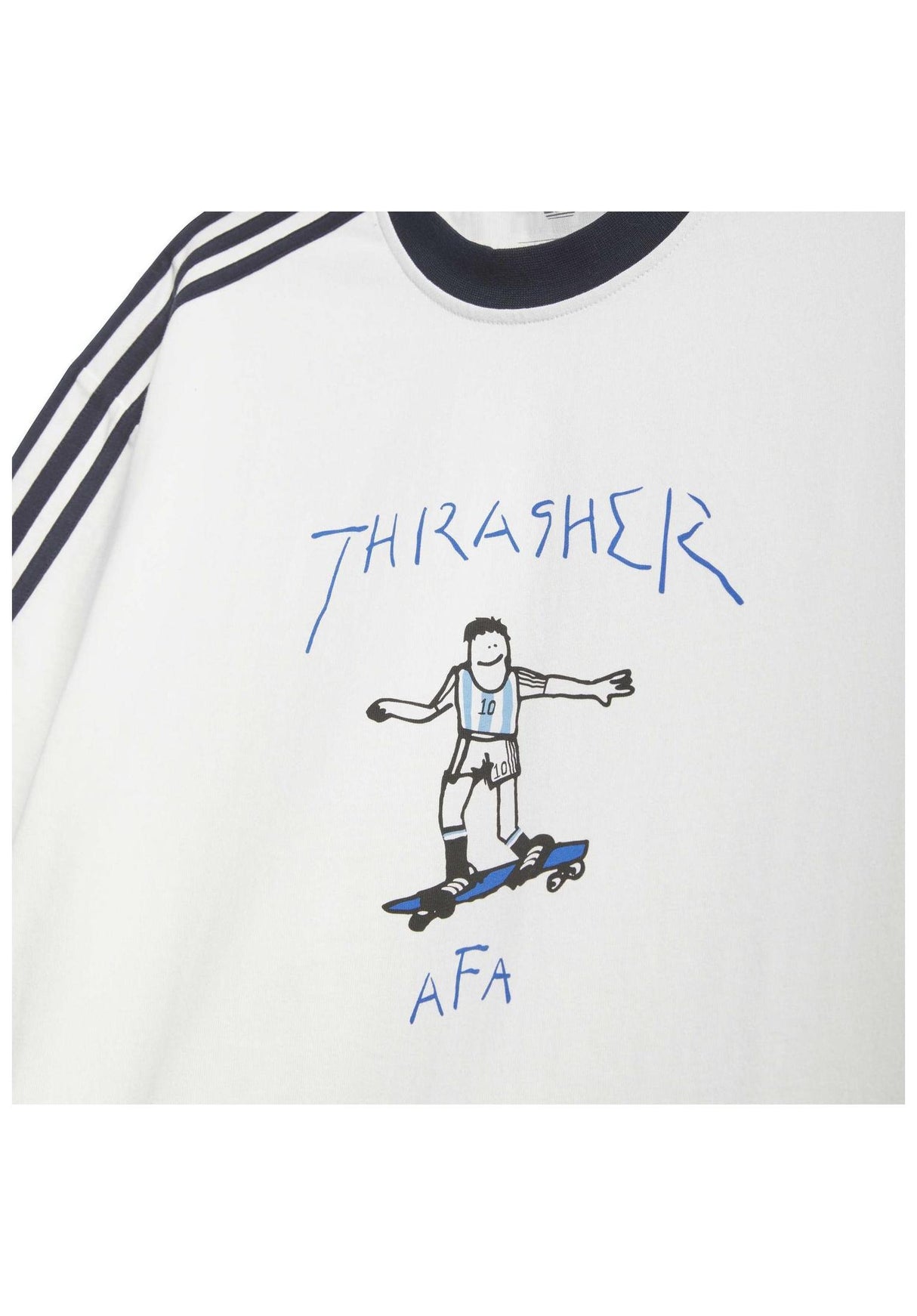 Thrasher x AFA Gonz Ringer white Closeup1