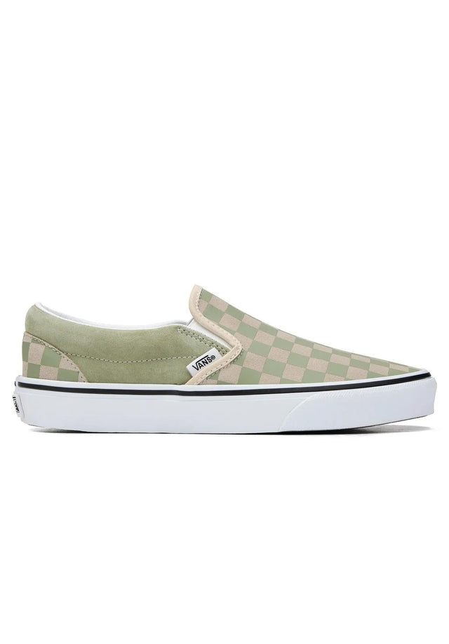 Classic Slip-On checkerboard-softsage Vorderansicht