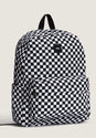 Old Skool Check Backpack black-white Vorderansicht