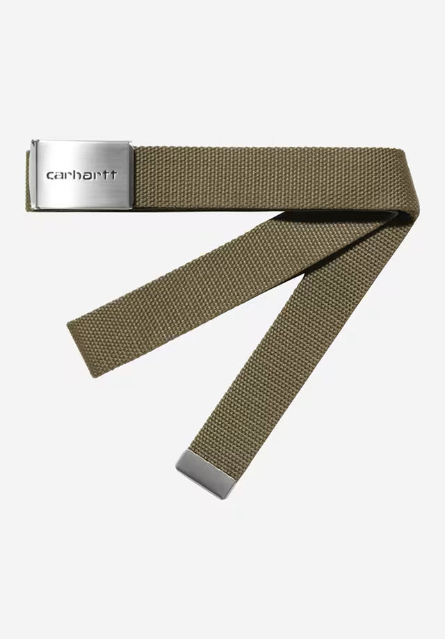 Clip Belt Chrome brass Vorderansicht