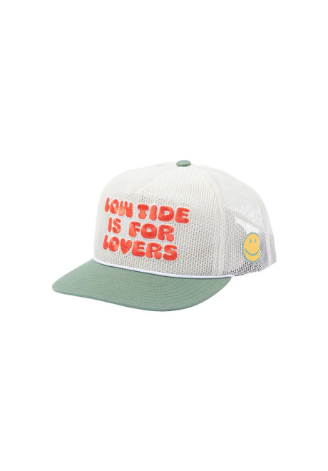 Lovers 5-Panel Trucker Snapback white-green Vorderansicht