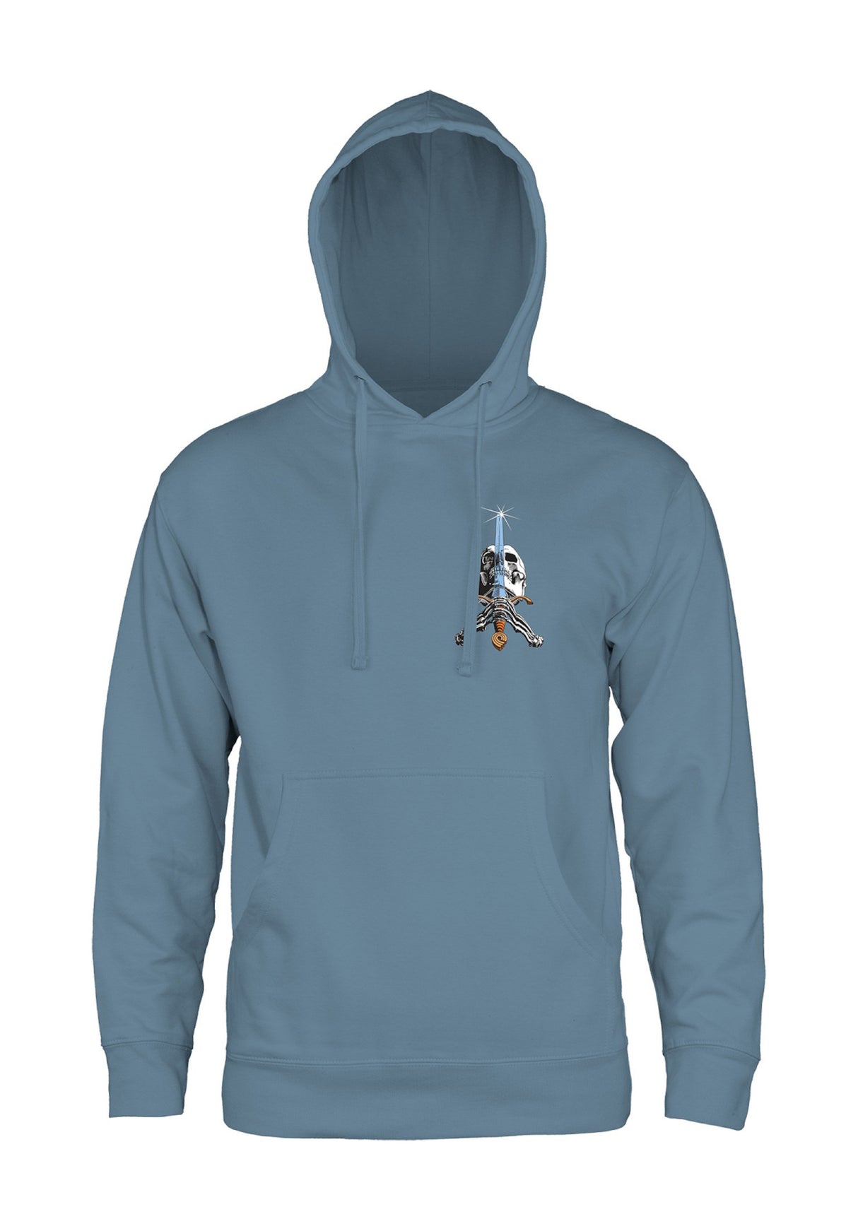 Skull & Sword slate-blue Rueckenansicht