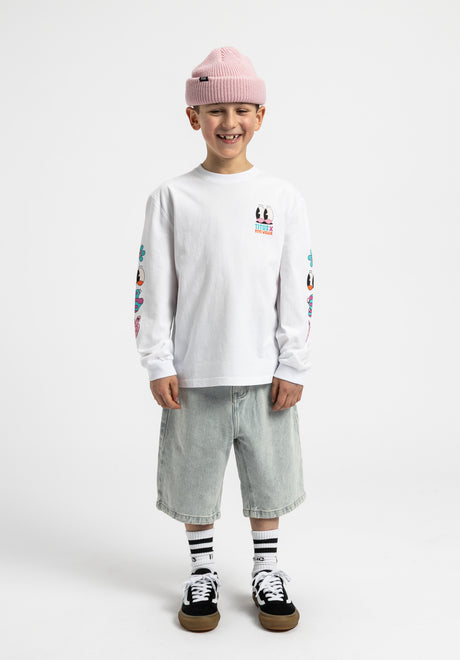 x YEYE WELLER Keep Rollin' Kids white Seitenansicht