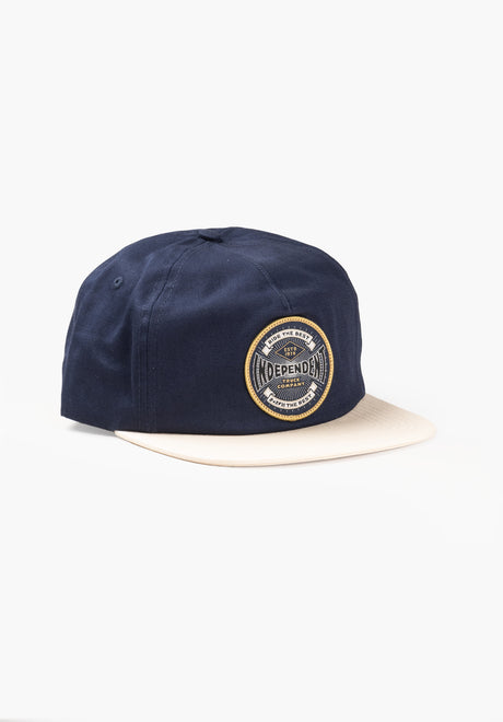 Established 78 5-Panel Strapback Unstructured stoneblue-cream Vorderansicht