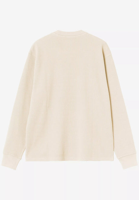 Carhartt WIP Eightynine Waffle Longsleeve natural-black – Rückenansicht