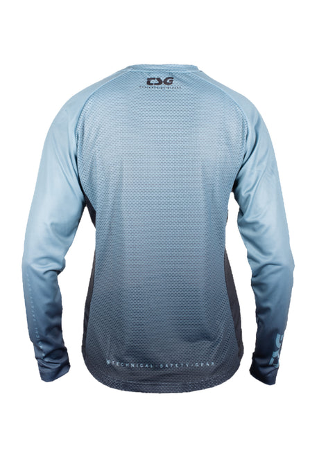 TSG Seen Jersey Longsleeve steel blue fade – Rückenansicht