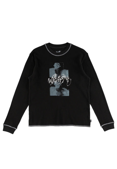 Scan Pigment-Dyed Contrast Stitch Thermal black Vorderansicht