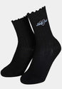 Love Script Socks (2 Pack) black-white Vorderansicht