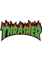 Flame Sticker Medium 6 rasta Vorderansicht