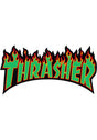 Flame Sticker Medium 6 rasta Vorderansicht