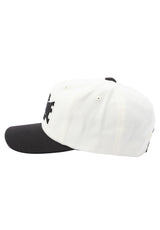 Ronnie Snapback Low white-black Closeup1