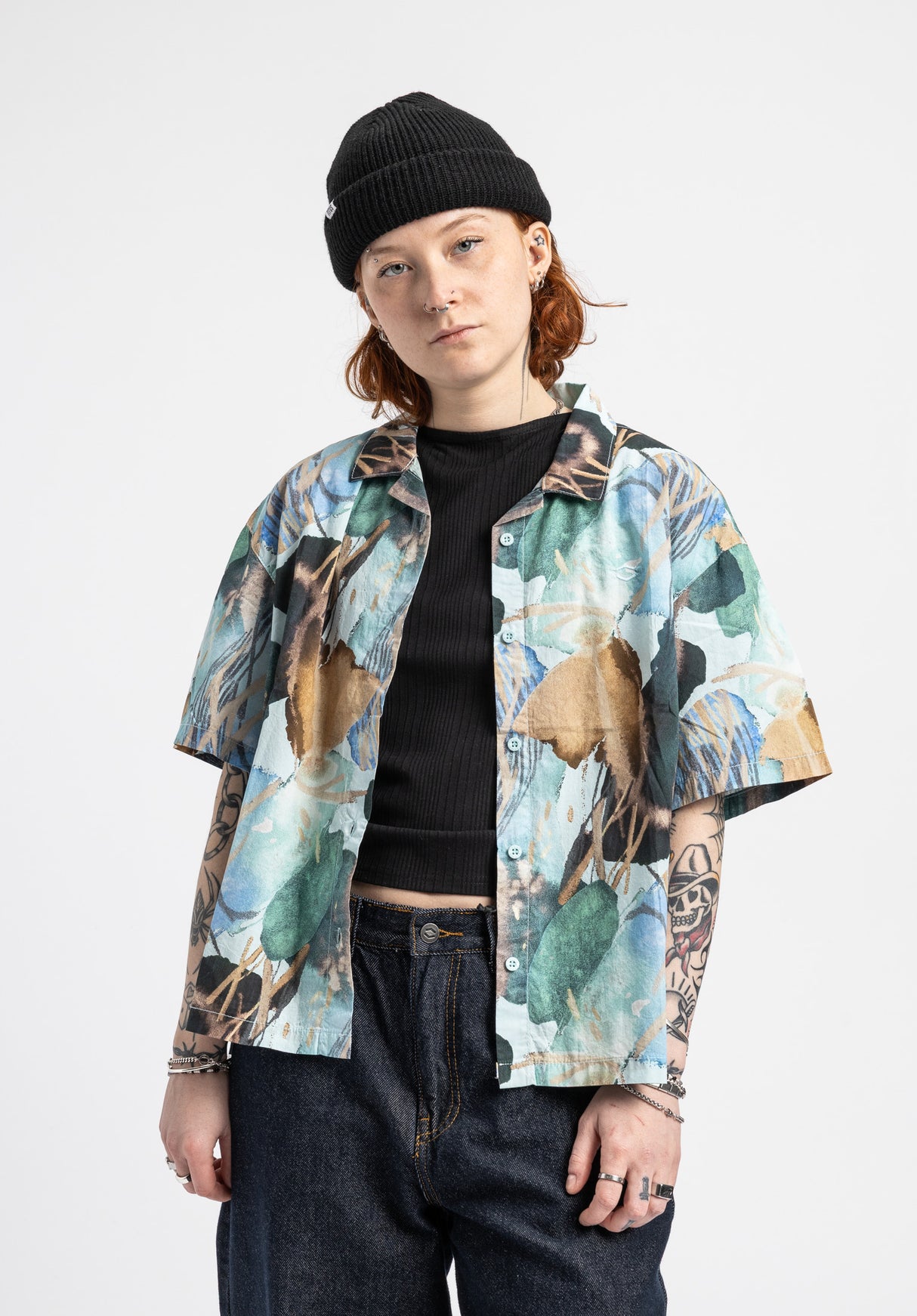 Berie blue-allover Rueckenansicht