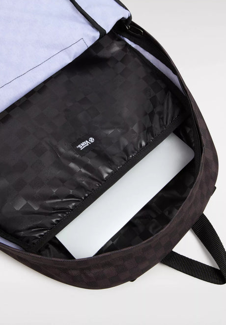 Old Skool Check Backpack black-charcoal Closeup2