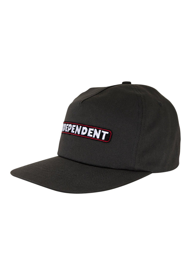 Bar Logo Snapback Unstructured charcoal Vorderansicht