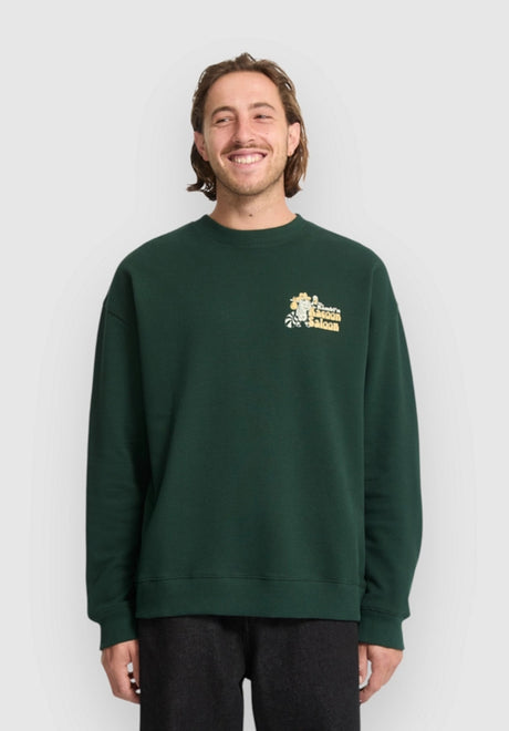 Volcom Racoon Sweatshirt scarab – Rückenansicht