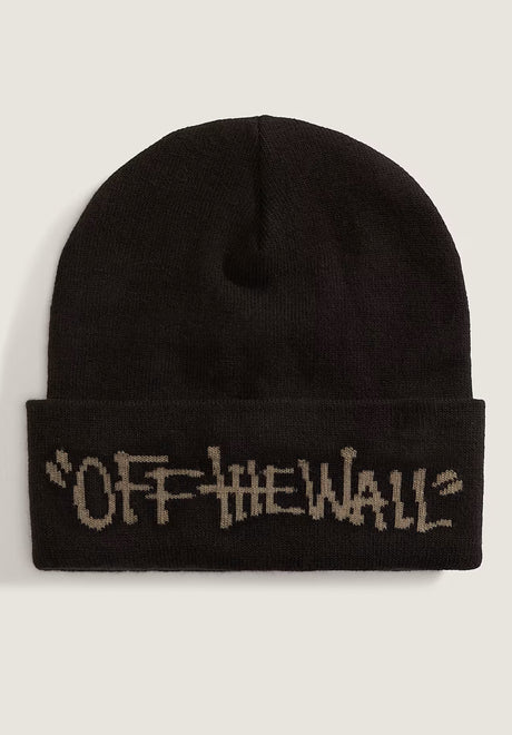 Let Loose Tall Cuff Beanie black Vorderansicht