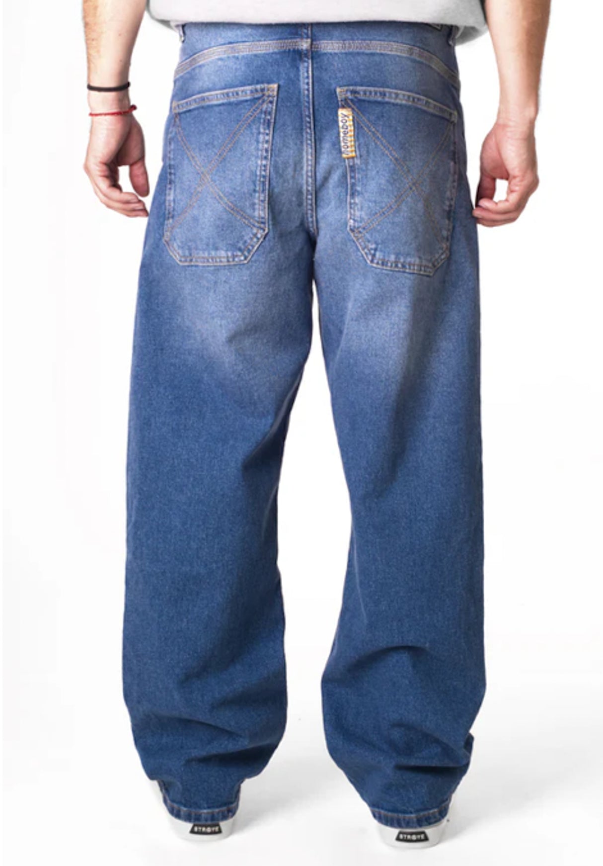 X-Tra Baggy Wiskers Denim vintage-blue Rueckenansicht