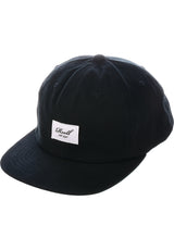 Flat 6-Panel Cap black Vorderansicht