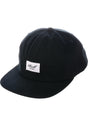 Flat 6-Panel Cap black Vorderansicht