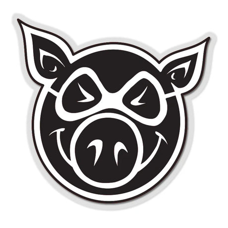 Head Large Sticker black-white Vorderansicht
