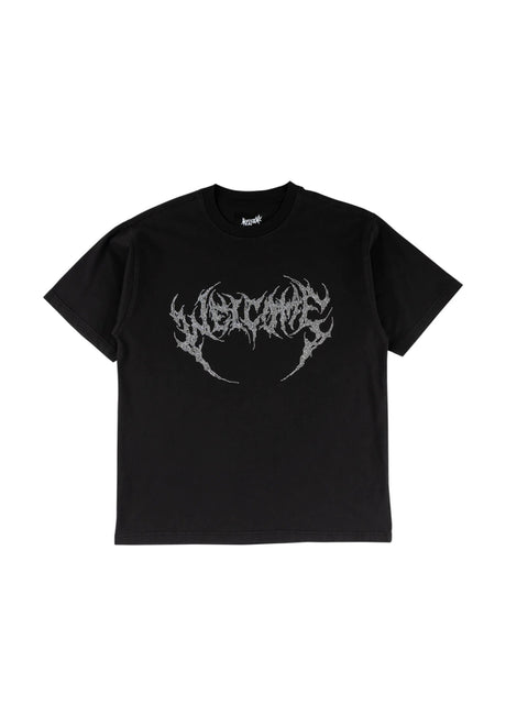 Glam Fang Garment-Dyed Knit black Vorderansicht