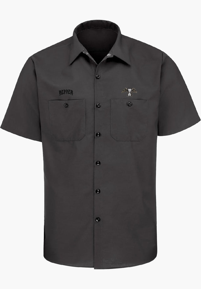 Andrew Allen Work Shirt charcoal Vorderansicht