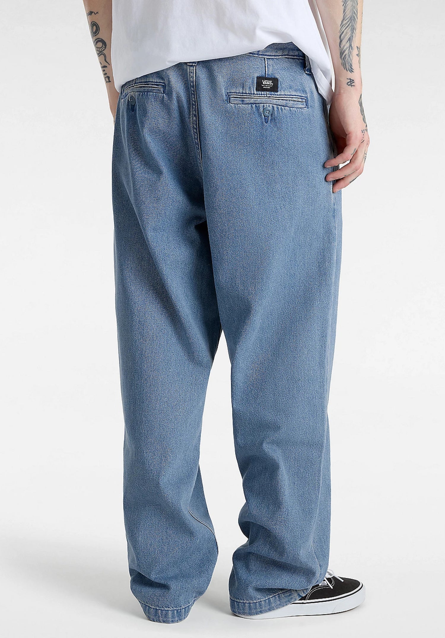 Authentic Chino Loose Tprd Pltd Dm Pant stonewash-blue Rueckenansicht Zoom Image