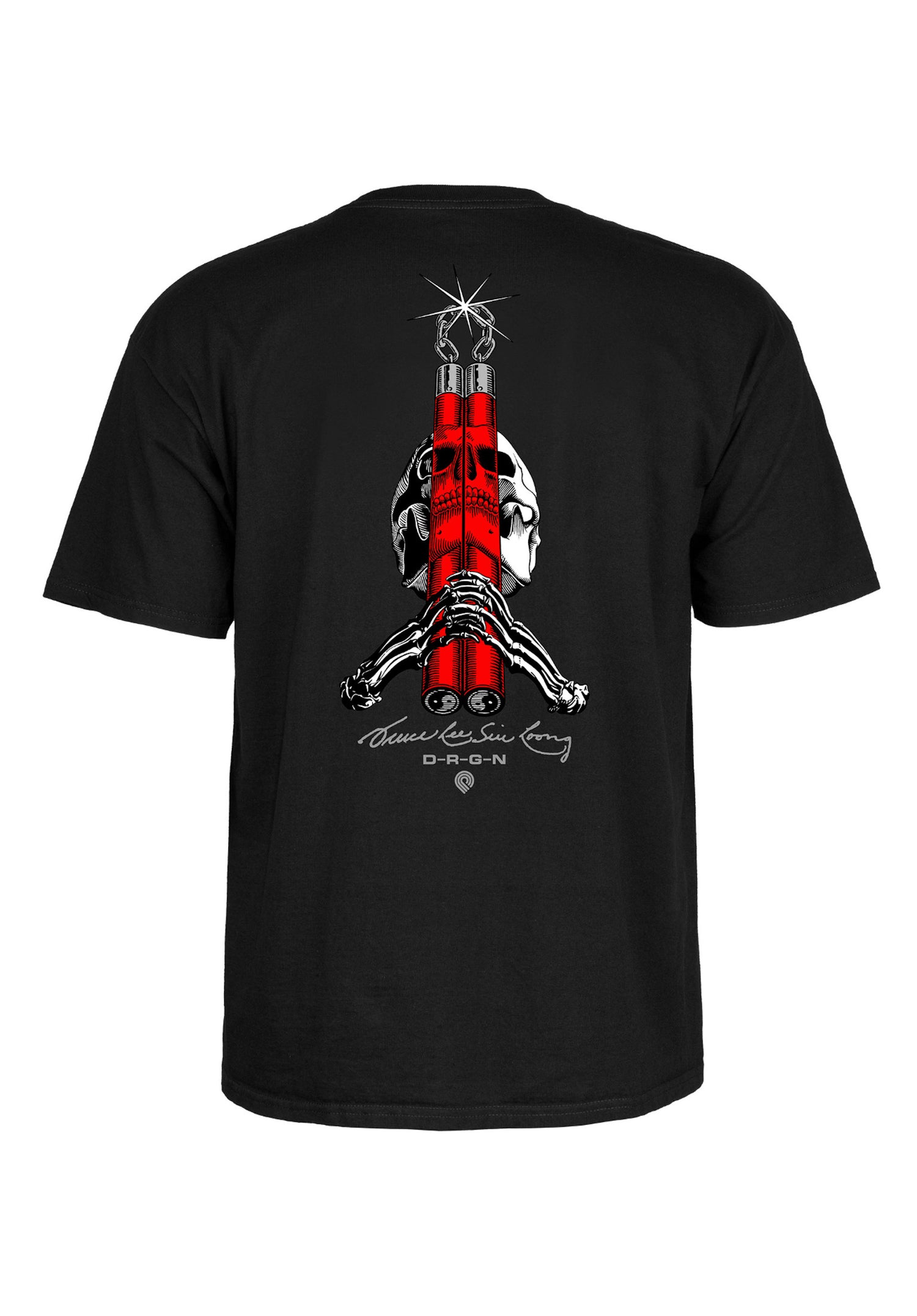 Bruce Lee x Skull & Nunchuck black Vorderansicht Zoom Image