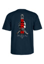 Bruce Lee x Skull & Nunchuck navy Vorderansicht