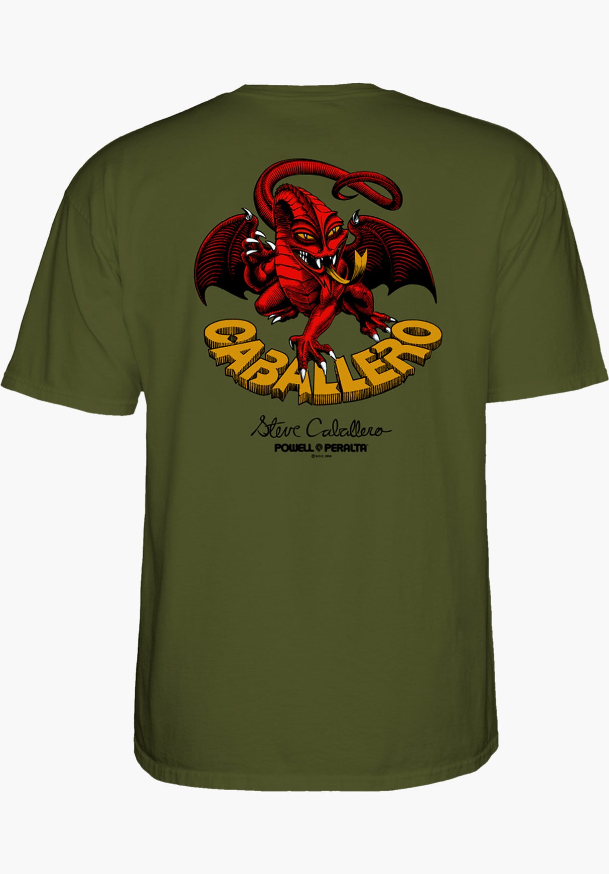 Caballero Street Dragon II military-green Rueckenansicht