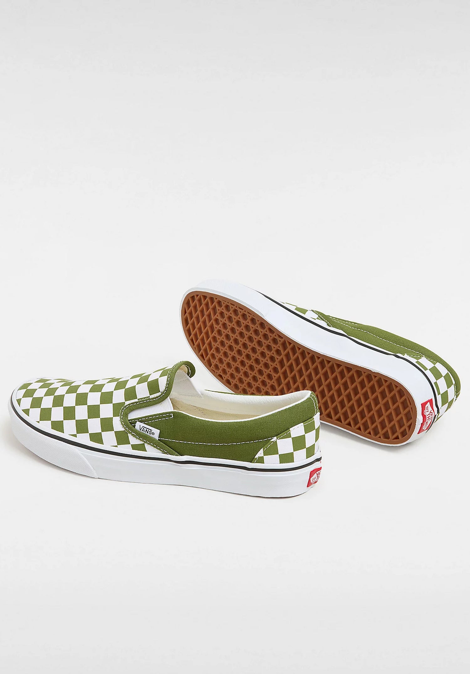 Classic Slip-On colortheory-checkerboard-pesto Closeup1 Zoom Image