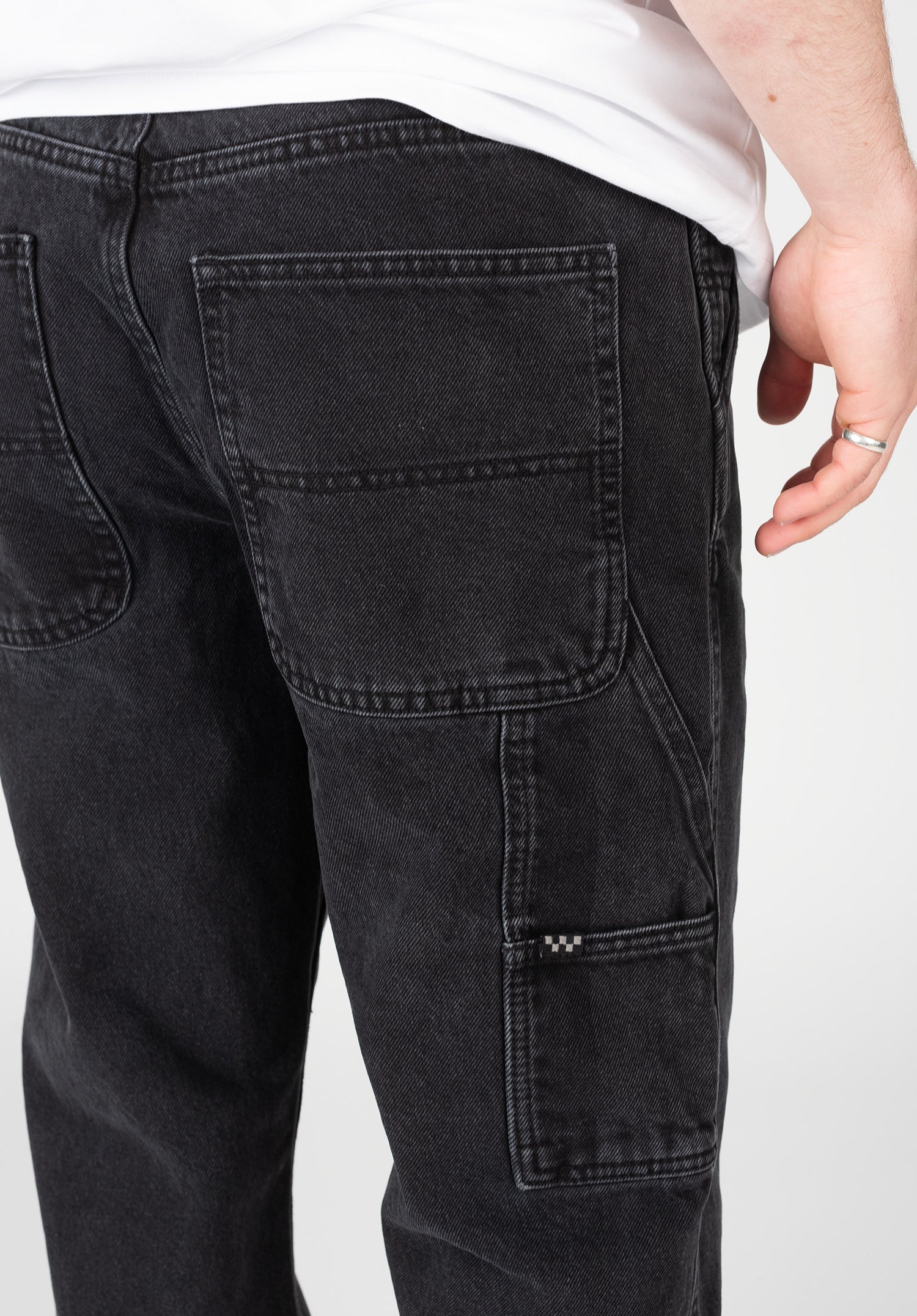 Drill Chore Ave Relaxed Carp Denim pirateblack Closeup2 Zoom Image